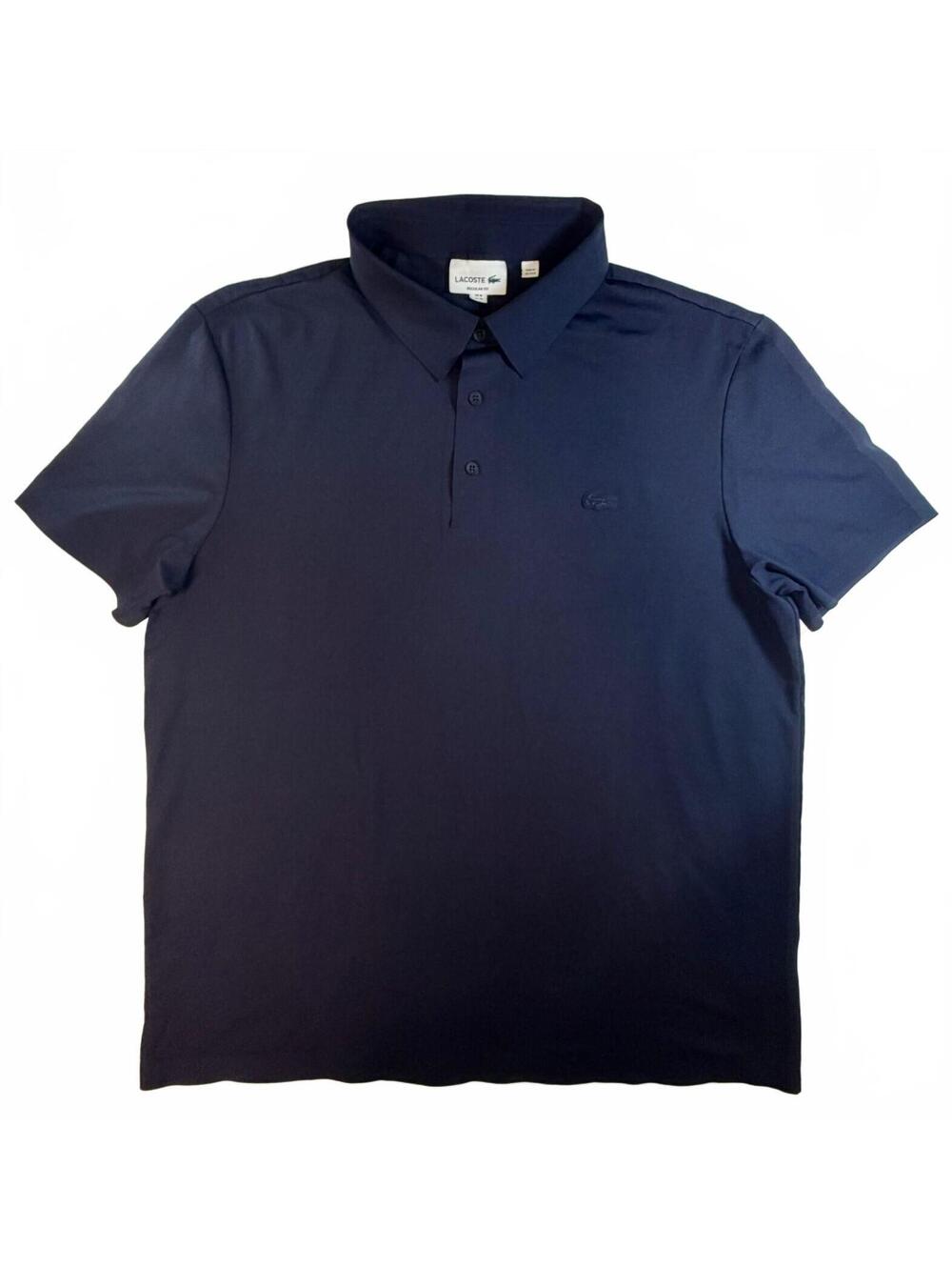Lacoste Commuter Polo Shirt Mens Size XL Navy Blue Regular Fit DH1604